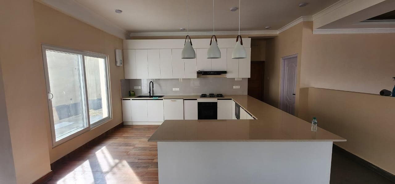 Modular kitchen of G+1+Jamthog residential project at Namselling