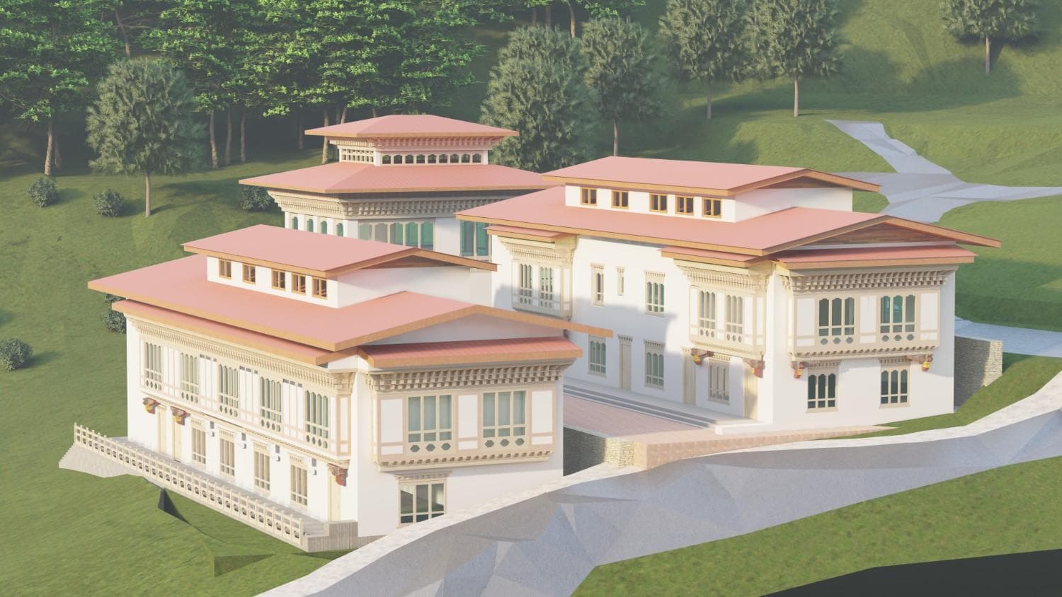 Proposed office and karmey house of Lapsum Sang-ngag Rabten Ling Chhoetshog at Nangkor, Pemagathsel