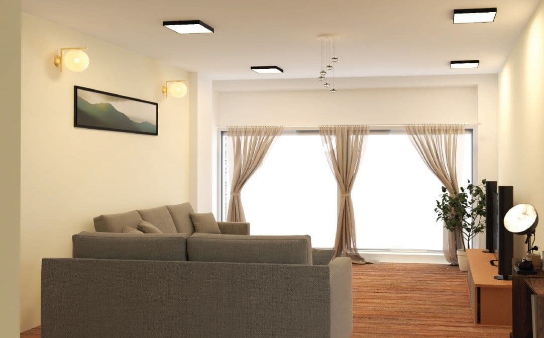Living space interior at Taba, Thimphu