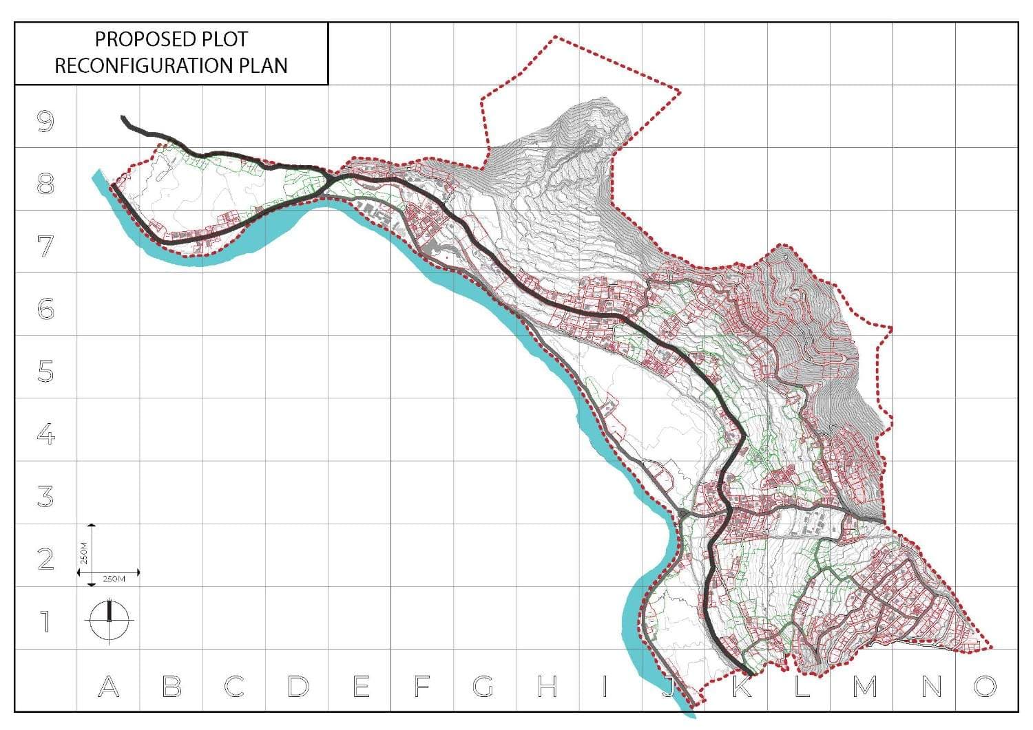 Proposed plot reconfiguration plan for Shaba LAP, Paro