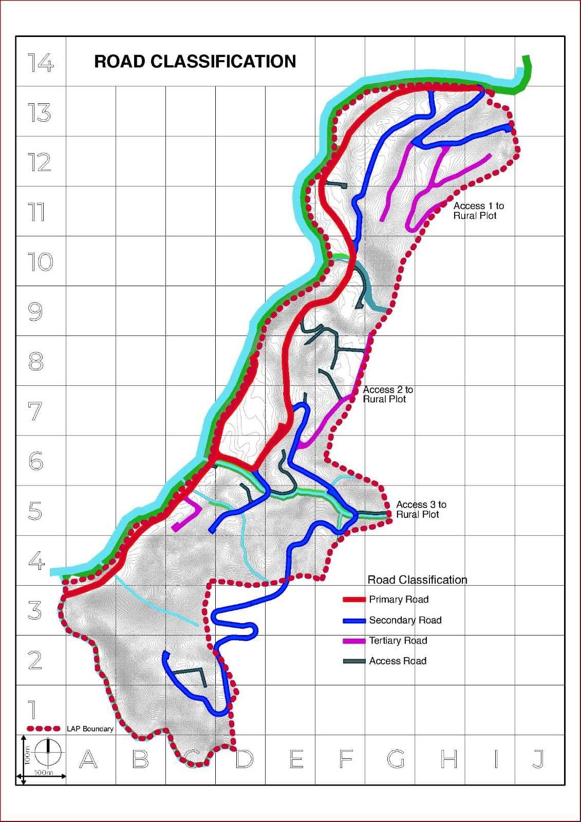 Proposed road classification of Khareyphu LAP