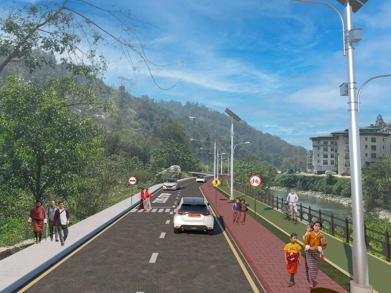 Road typology — proposed 10m primary road, Khareyphu LAP