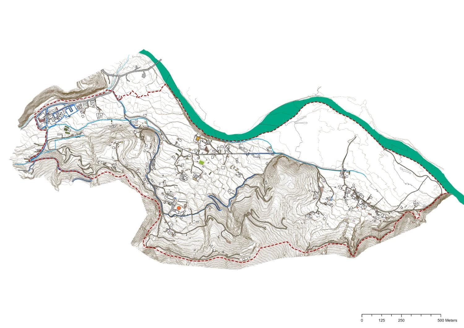 Base map for Sha Drugyeldhingkha LAP, Paro
