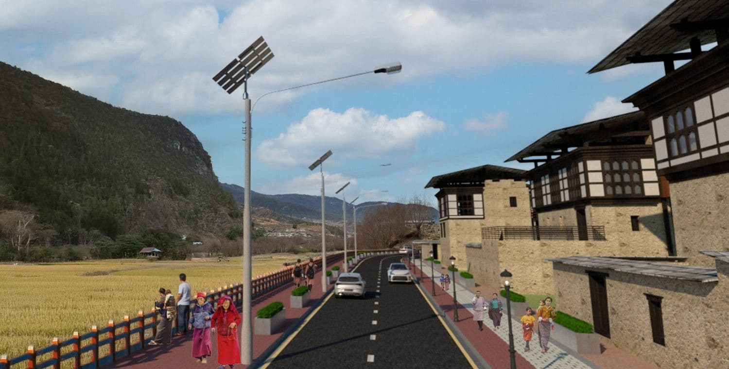 Road typology — proposed 12m secondary road, Shaba LAP