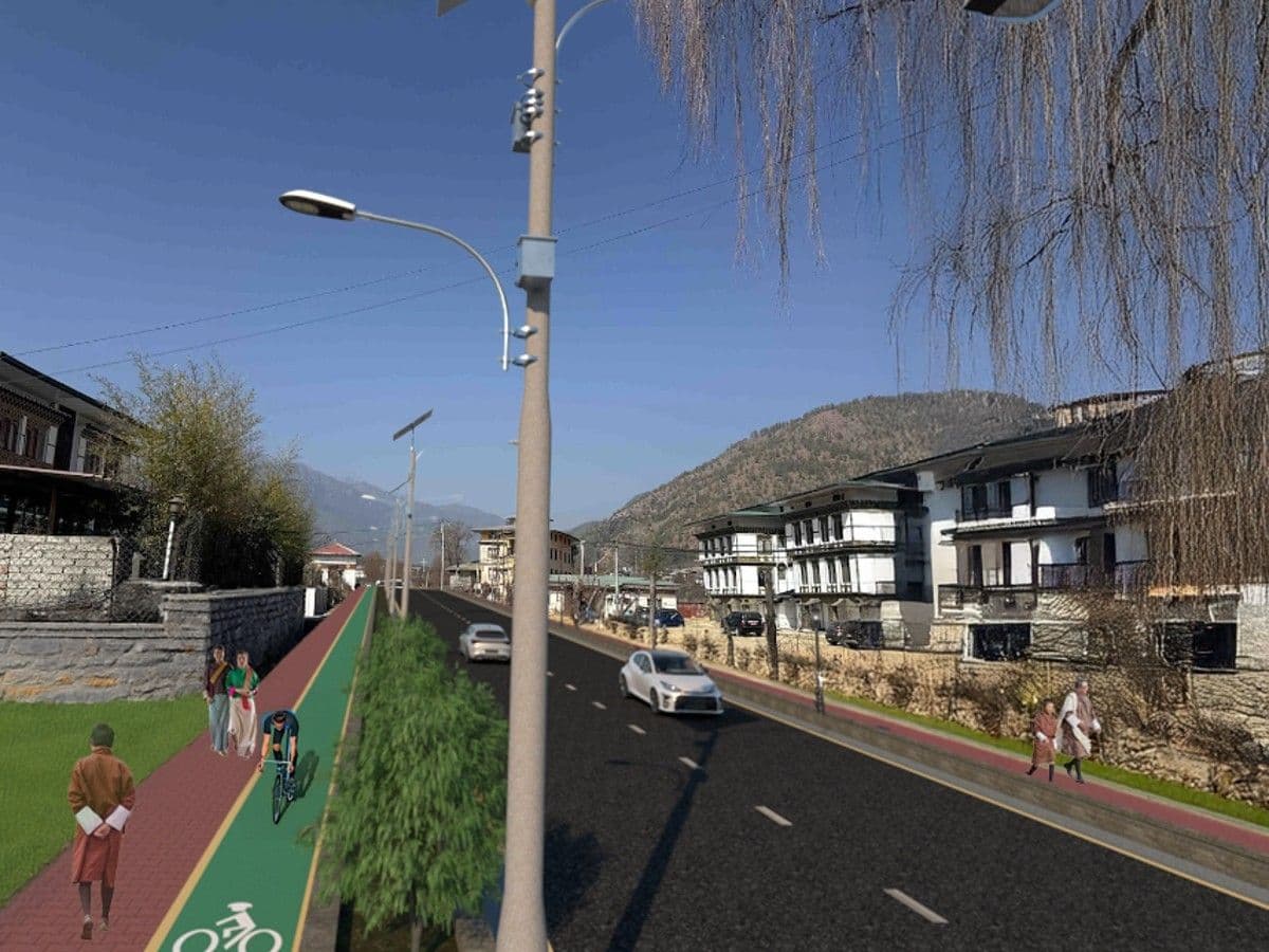 Road typology — proposed 18m primary road, Lamgong LAP